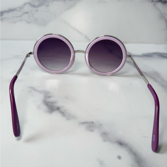 Perverse Geek Chic Round Sunglasses - Purple/Lavender, Rare Find - Picture 3 of 5